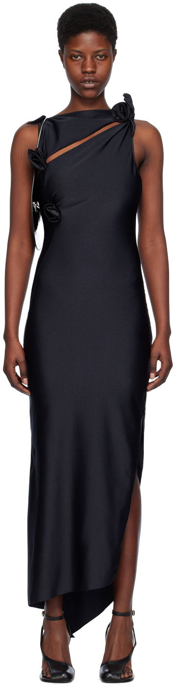 Klä Coperni Coperni Asymmetric Flower Maxi Dress Blå | COPR44545C