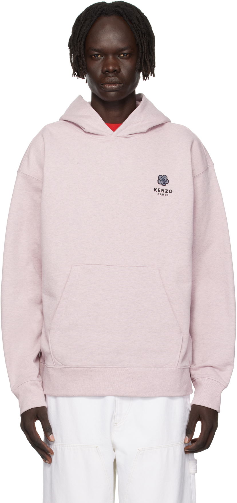 Sweatshirt KENZO Kenzo Paris 'Boke Flower' Embroidered Oversized Hoodie Rosa | FF65HO4514MC