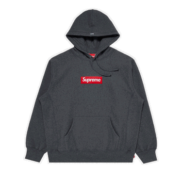 Sweatshirt Supreme Box Logo Hooded Sweatshirt "Charcoal" Svart | FW21SW35 CHARCOAL, 0