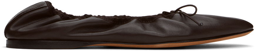 Sneakers och skor The Row Ballerina Flats Brun | F1539-N66, 0