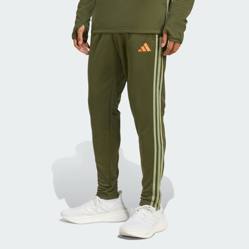 Träningsbyxor adidas Performance Tiro 25 Essentials Winterized Training Pants Grön | JW4594