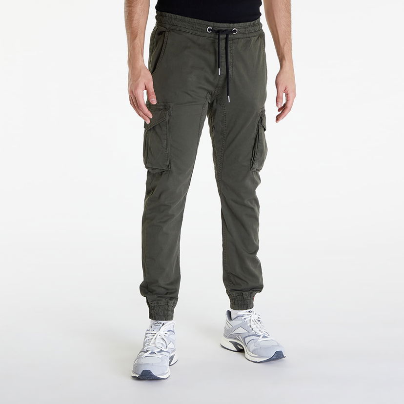 Byxor Alpha Industries Cotton Twill Jogger Grey/ Black Grå | 116202 136