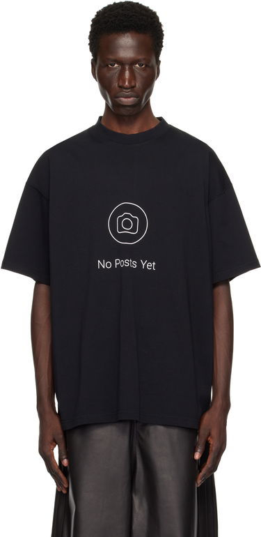 T-shirt VETEMENTS 'No Posts' T-Shirt Svart | UA66TR730B, 0