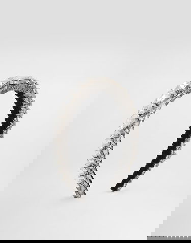 Tillbehör Dolce & Gabbana Floral Jacquard Headband with Crystals and Embroidery Metallisk | FY366ZGDDDMS8400, 0