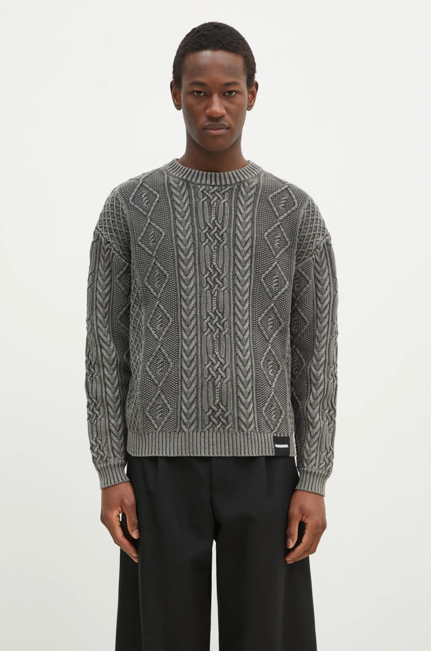 Sweater Neighborhood NEIGHBORHOOD Cable Knit Sweater Grå | 24213NH.KNM01, 0