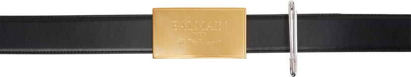 Bälten Balmain Balmain Safety Pin Belt Svart | EM1WJ070LSLX