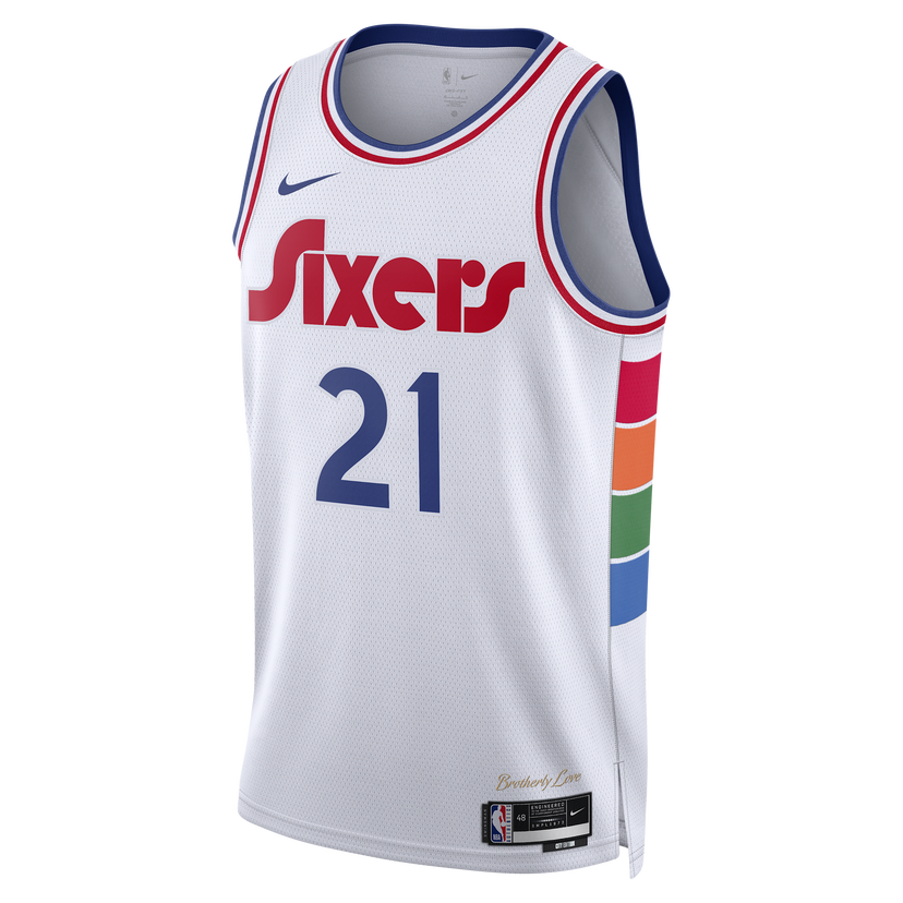 Jersey Nike Dri-FIT NBA Swingman Joel Embiid Philadelphia 76ers City Edition 2024/25 Vit | FQ4355-101