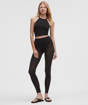 Crop top lululemon High-Neck Nulu Tank Top with Mesh Hem Light Support B/C Cups Svart | prod20002671, 7