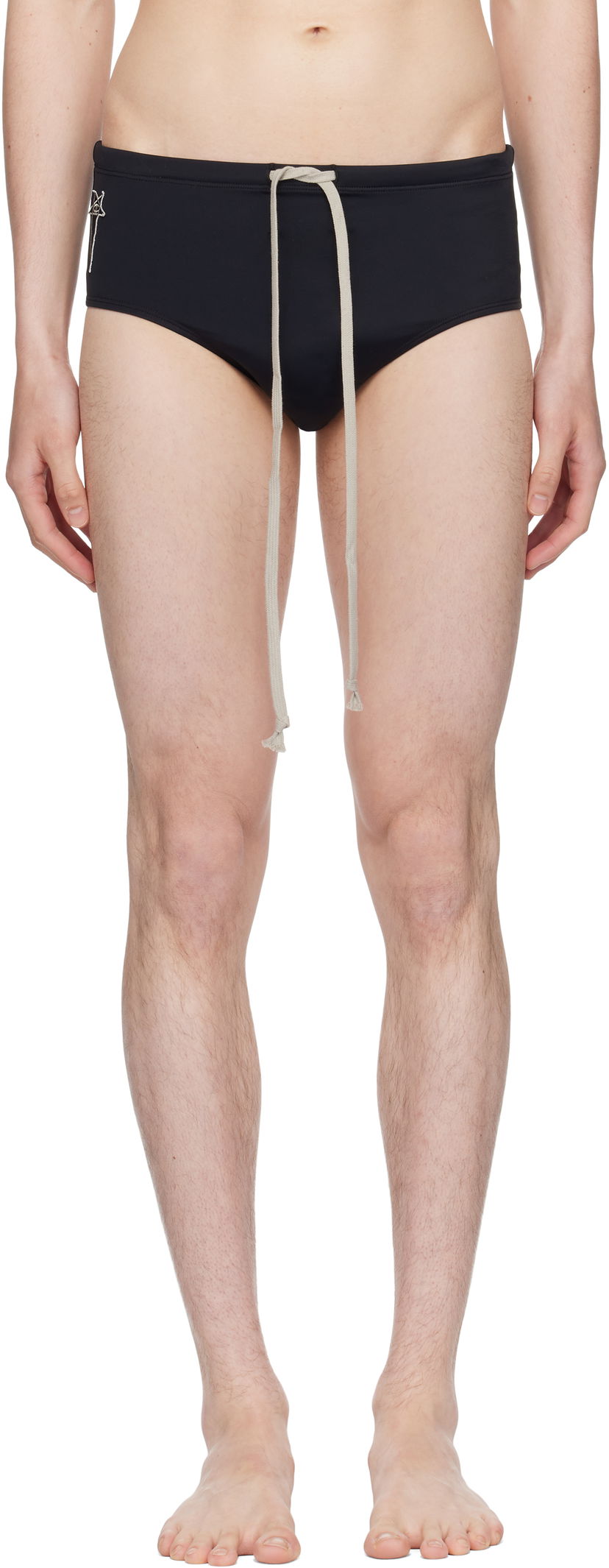 Badkläder Rick Owens Rick Owens Champion Edition Jersey Swim Briefs Svart | CM01E1692 CHJMW SWIM JERSEY
