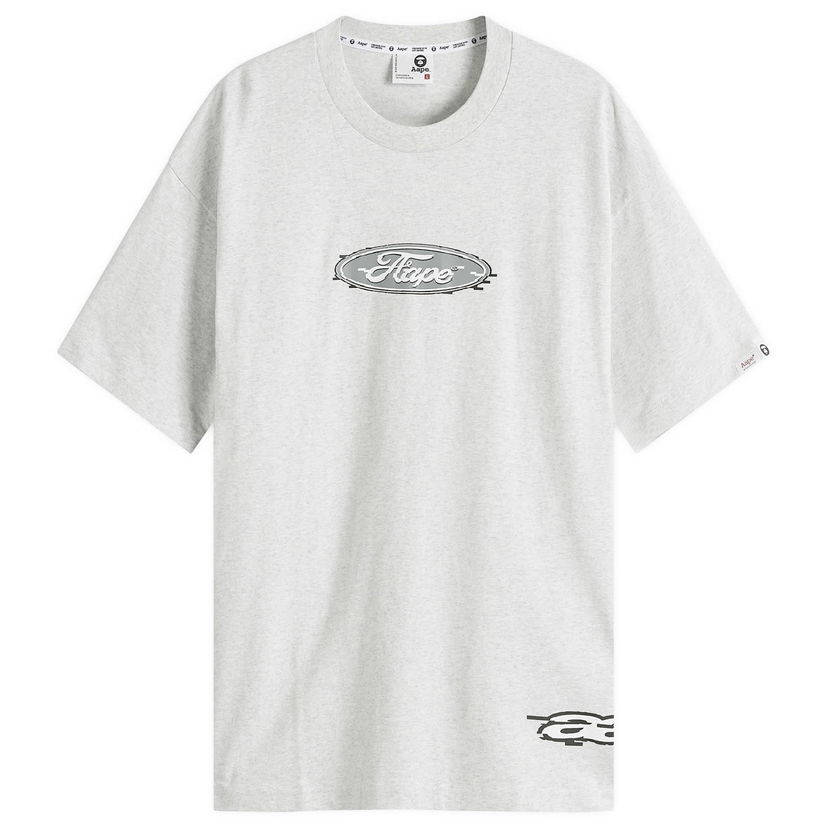 T-shirt AAPE by A Bathing Ape AAPE Racing T-Shirt, Size Large Grå | AAPTEM1556XANWH2