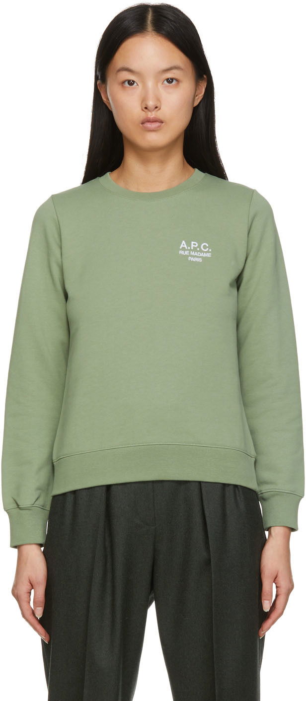 Sweatshirt A.P.C. Green Skye Grön | COEBH-F27700, 0