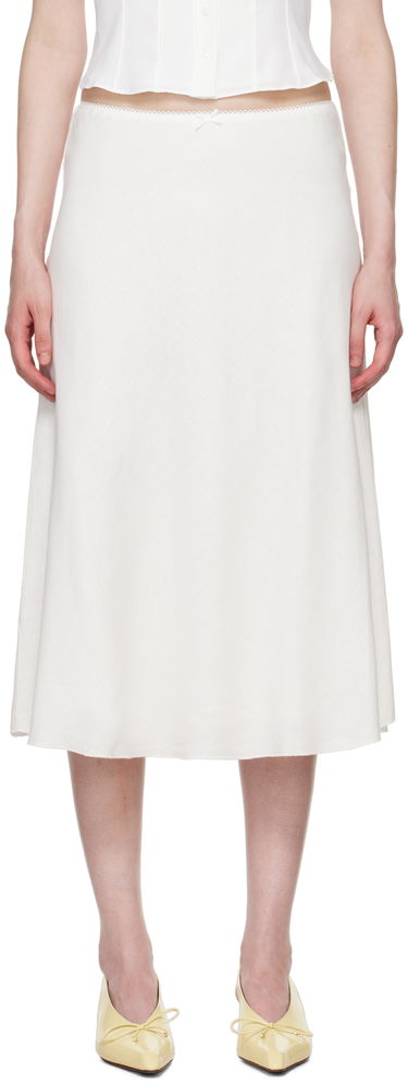 Kjol GUIZIO Guizio Paloma Midi Skirt Vit | P24313W085, 0