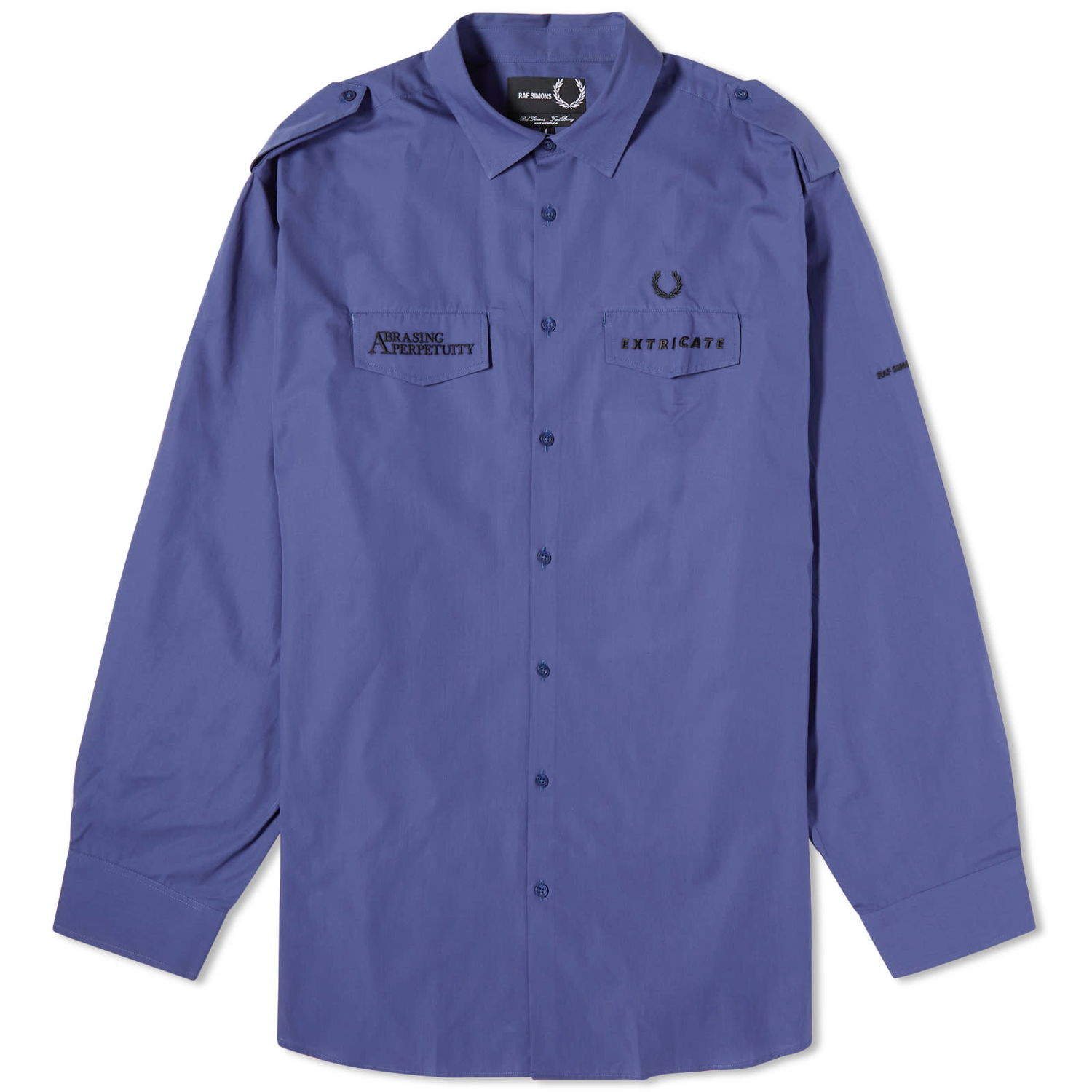 Skjorta Fred Perry Raf Simons x Oversized Uniform Shirt Mörkblå | SM6514-139, 0
