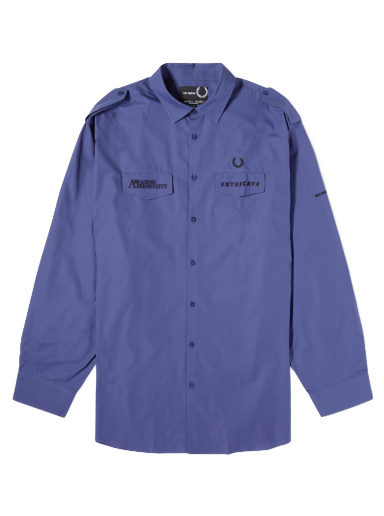 Skjorta Fred Perry Raf Simons x Oversized Uniform Shirt Mörkblå | SM6514-139