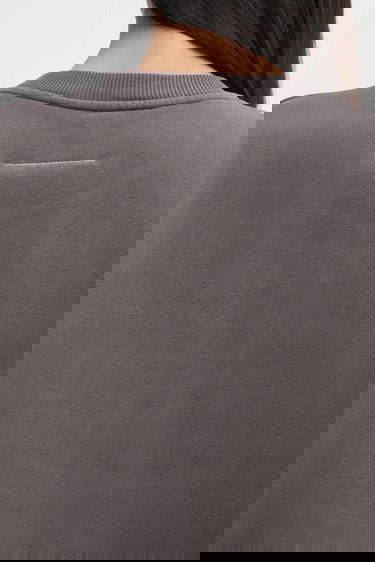 Sweatshirt Maison Margiela MM6 Maison Margiela Crewneck Sweatshirt with Appliqué Grå | S62GU0143.M25024.810, 3