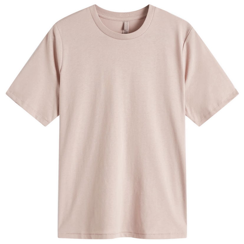 T-shirt SKIMS SKIMS Relaxed Tees T-Shirt, Size Large Rosa | SS-STT-6975W-FAWN