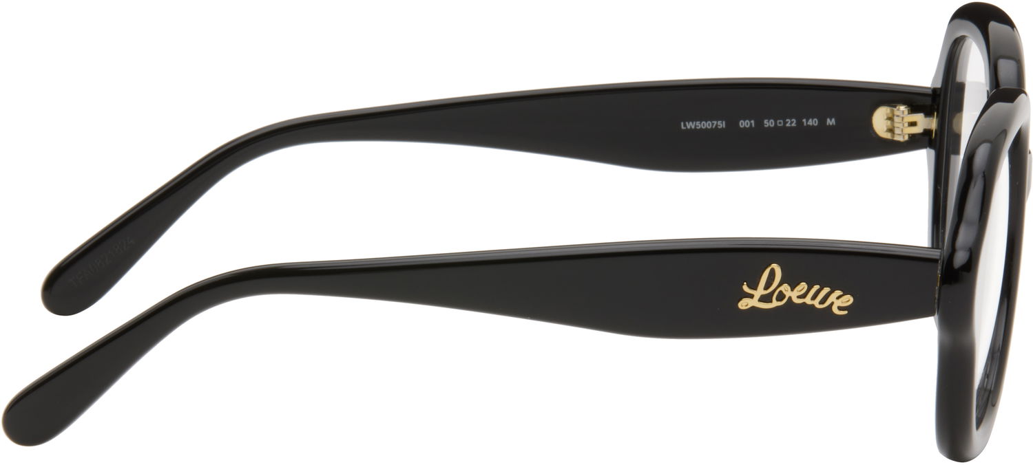 Solglasögon Loewe Oversized Rounded Frame Glasses Svart | LW50075I50001 192337164804, 1
