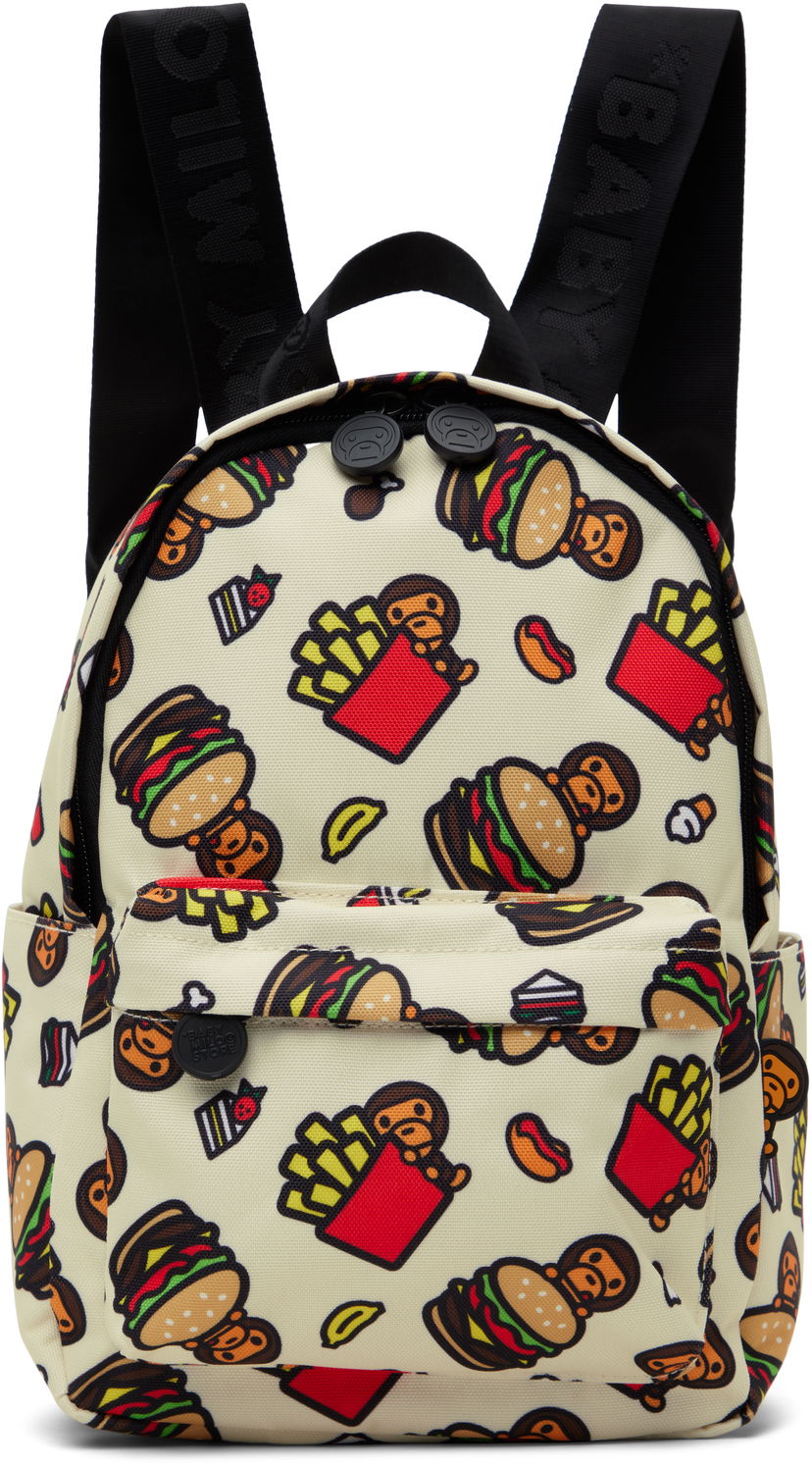 Ryggsäck BAPE BAPE Fast Food Mini Backpack Beige | 0MXBGW4279XXO