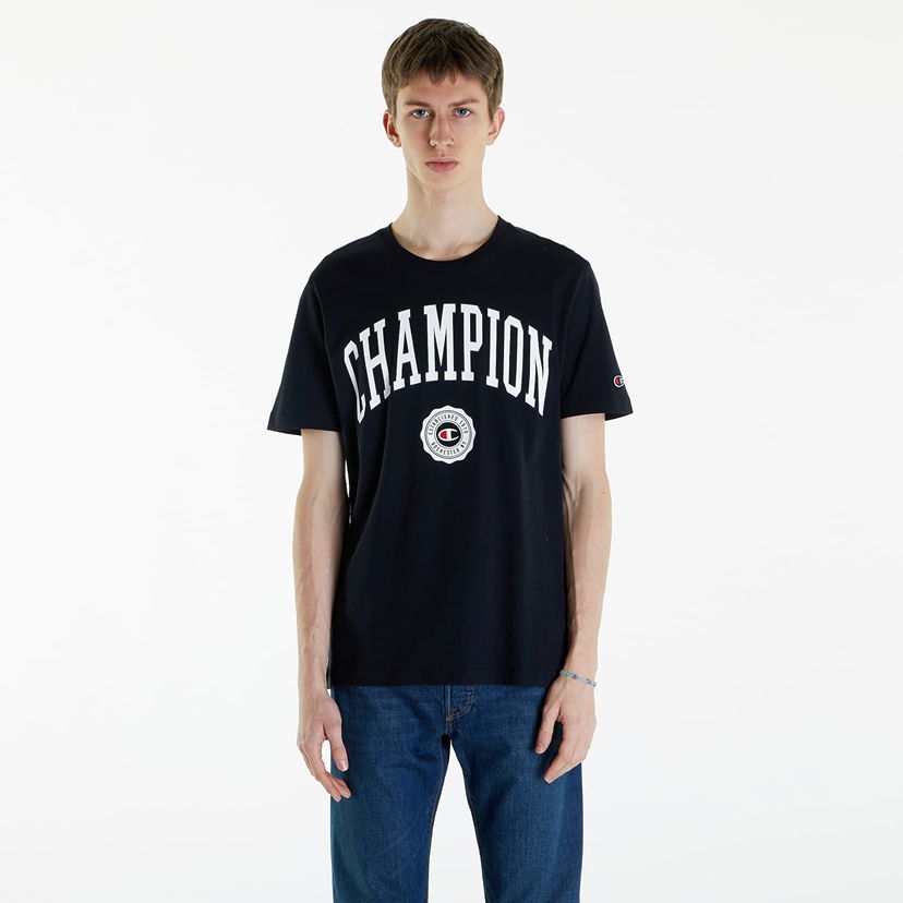 T-shirt Champion Crewneck T-Shirt Black Svart | 219852 CHA KK001
