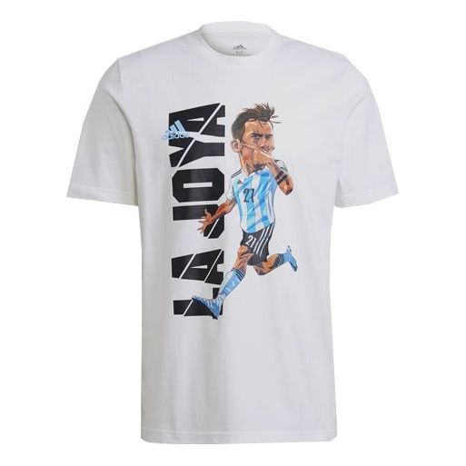 Jersey adidas Originals Dybala Icon Graphic Football T-Shirt Vit | HA5453, 0