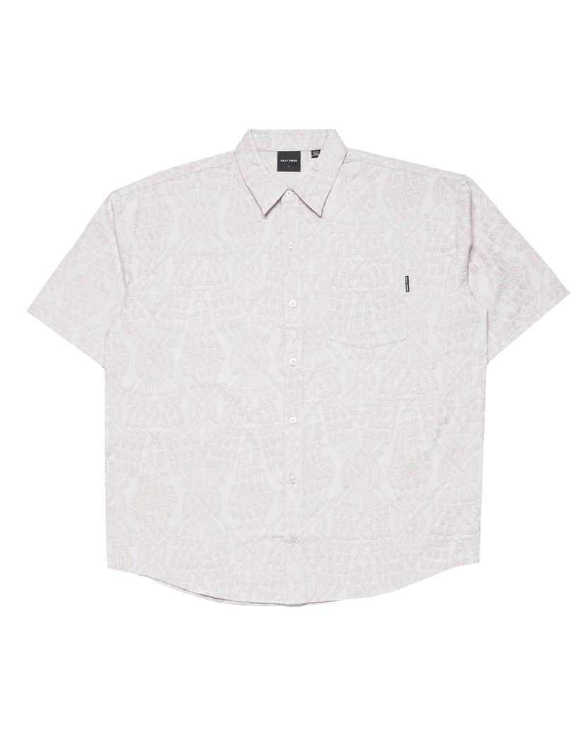 Skjorta DAILY PAPER Zuri Macrame Jacquard Relaxed Shirt Vit | 2411046