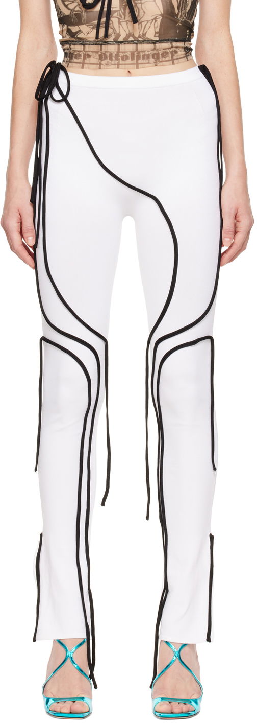 Damasker Ottolinger Ottolinger Strappy Leggings Vit | 703102