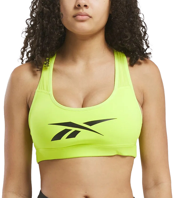 Behå Reebok Lux Vector Racer Sports Bra Gul | 100206195