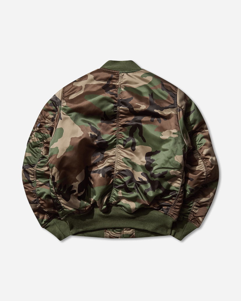 Bomberjacka Alpha Industries MA-1 Base Flight Bomber Jacket Grön | 756111C 408
