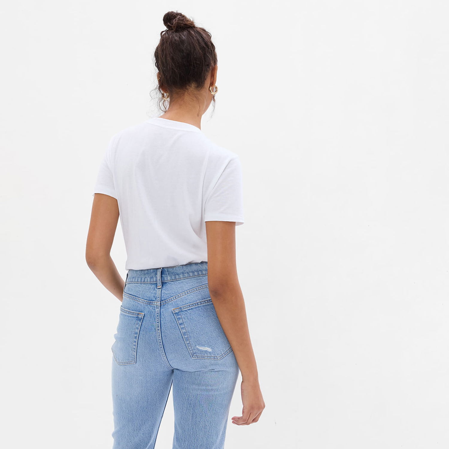 T-shirt GAP Basic Crewneck Tee Fresh White Vit | 795346-01, 0