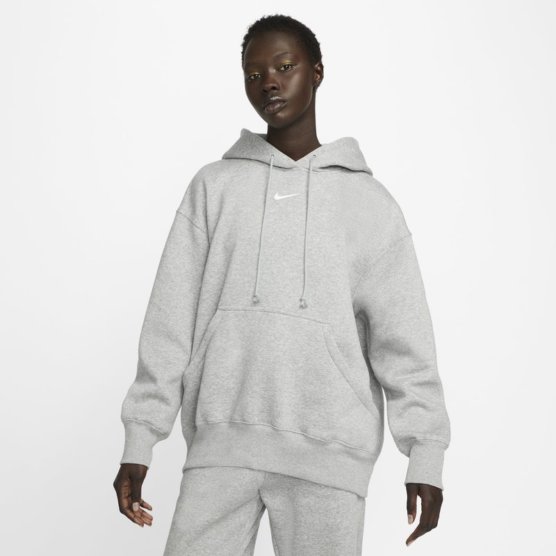 Sweatshirt Nike Sportswear Phoenix Fleece Oversized Pullover Hoodie Grå | DQ5860-063, 0