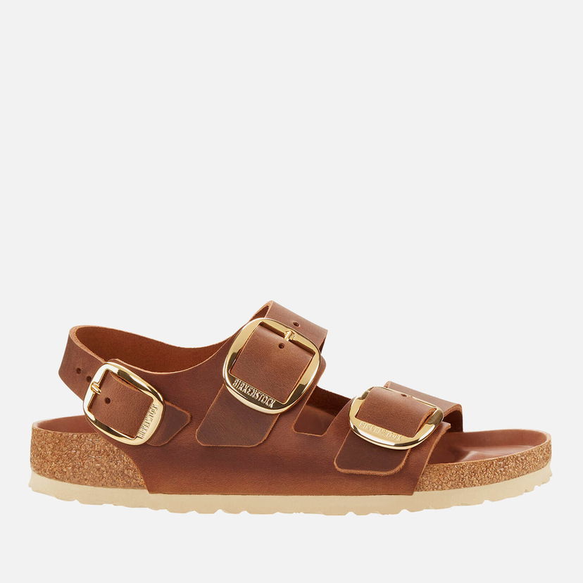 Sneakers och skor Birkenstock Milano Buckle Oiled Leather Sandals Brun | 1024067