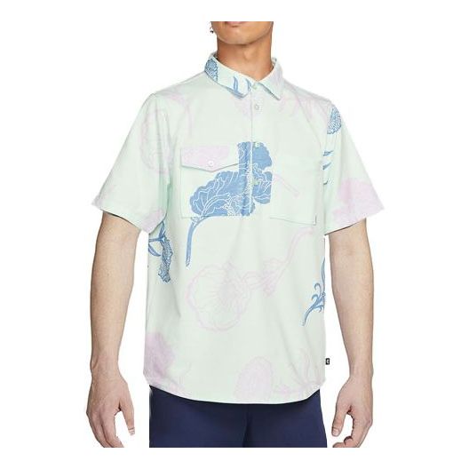 T-shirt Nike SB SB Flower Print Casual Woven Shirt Grön | DM0170-394