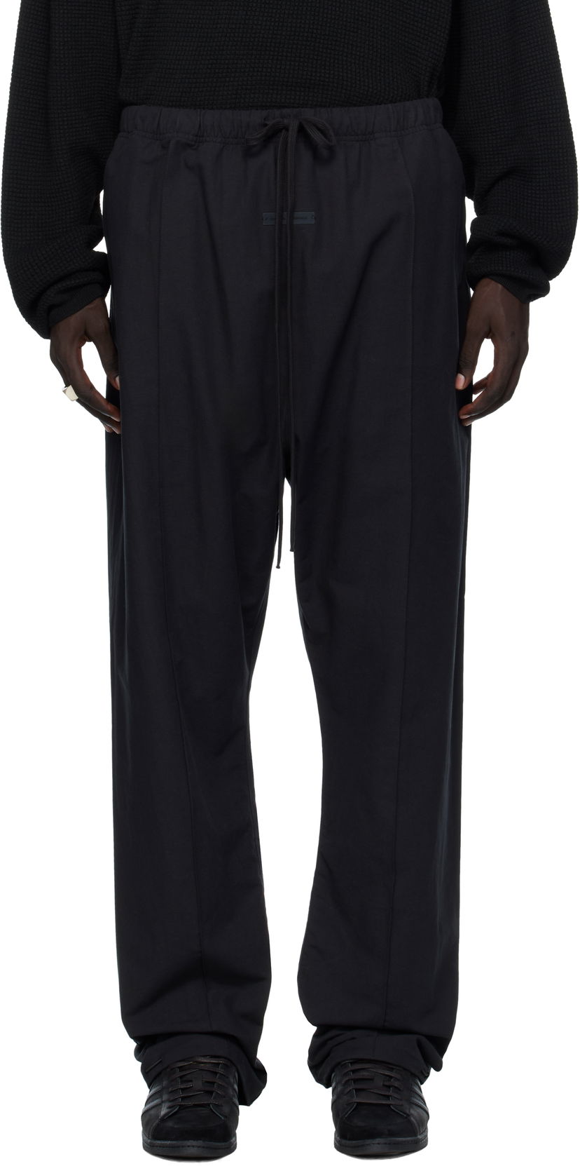 Träningsbyxor Fear of God Fear of God ESSENTIALS Oxford Relaxed Sweatpants Svart | 130SP258140F