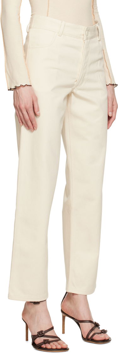 Jeans Baserange Indre High-Rise Straight-Leg Jeans Beige | TRIN-CC-SP23, 1