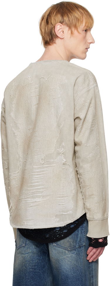 Sweater Diesel Diesel D-Just-Fsg1 Distressed Sweatshirt Beige | A18195-007AU-9DU, 2