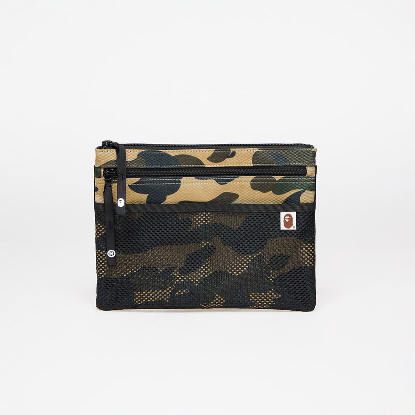 Axelväska BAPE A BATHING APE 1St Camo Cordura Sacoche Yellow 1L Gul | 001SGK301001M YEL