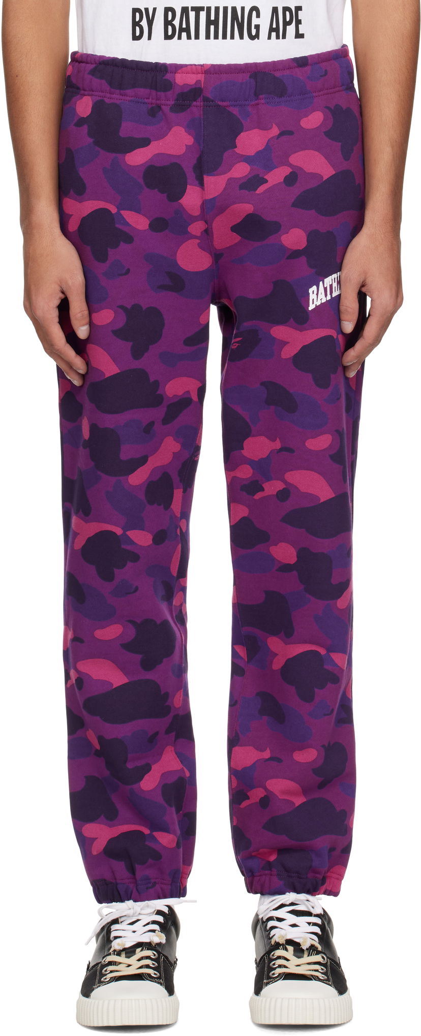 Träningsbyxor BAPE BAPE Camo Sweatpants Purpur | 001PTK801009M