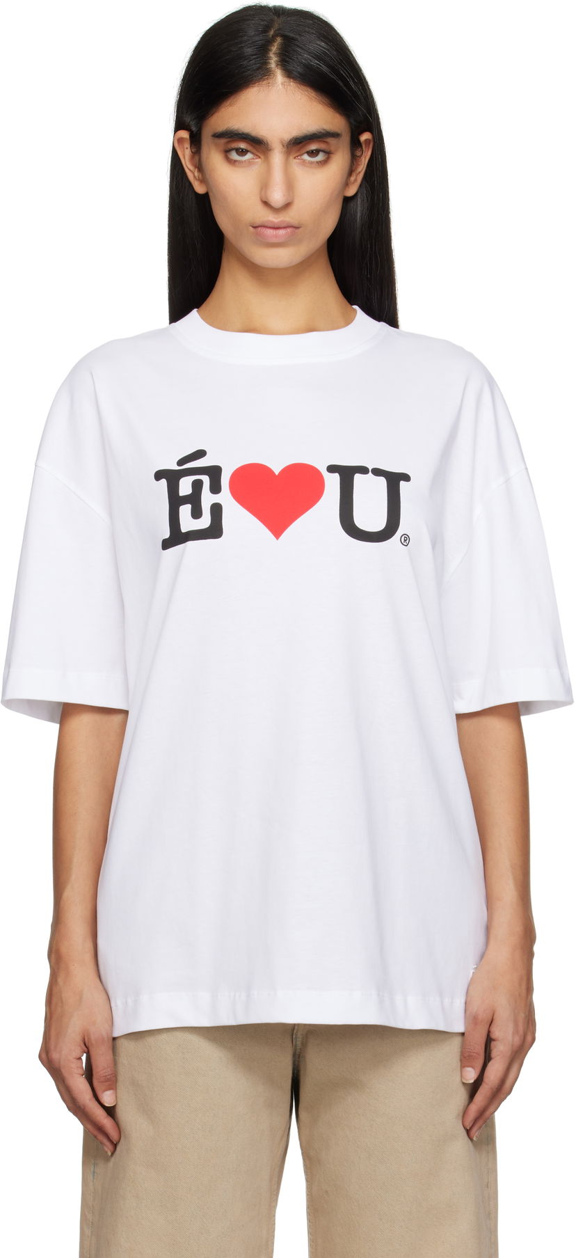 T-shirt Études Études 'ÉLU' Relax T-Shirt Vit | H24MMTSH138-00