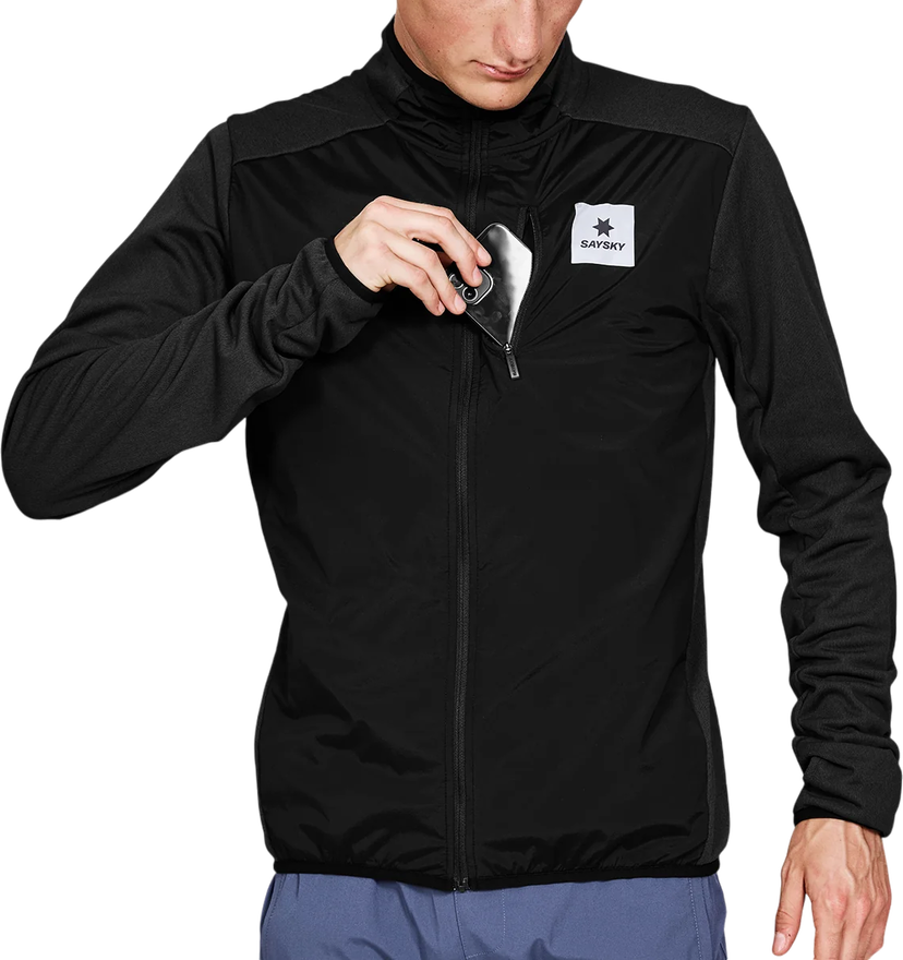 Vindjacka Saysky Saysky Flow Zip Fleece Jacket Svart | mmrfl60c901