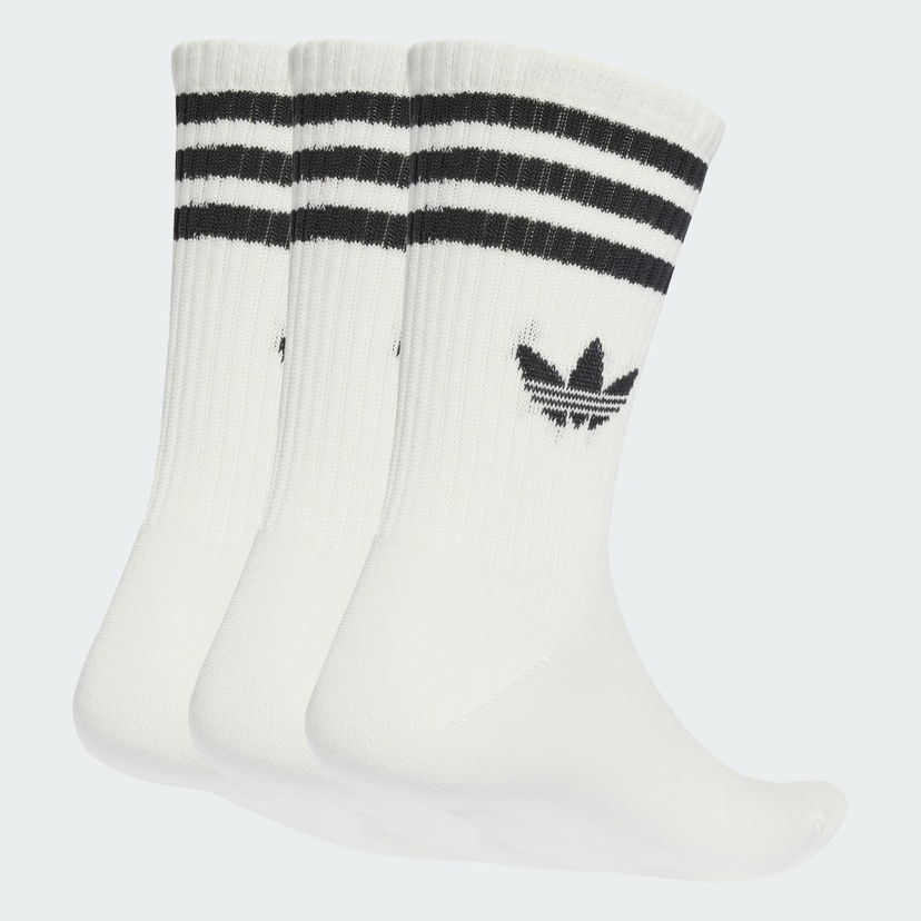 Strumpor adidas Performance 3-Stripes Crew Socks - 3 Pairs Vit | JV7401