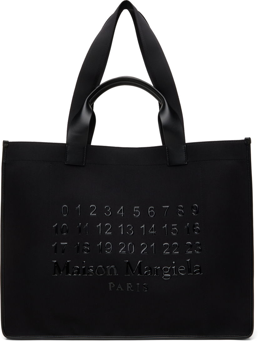 Tygpåse Maison Margiela Maison Margiela Large Cabas Shopping Tote Svart | SB2WC0003 P7276