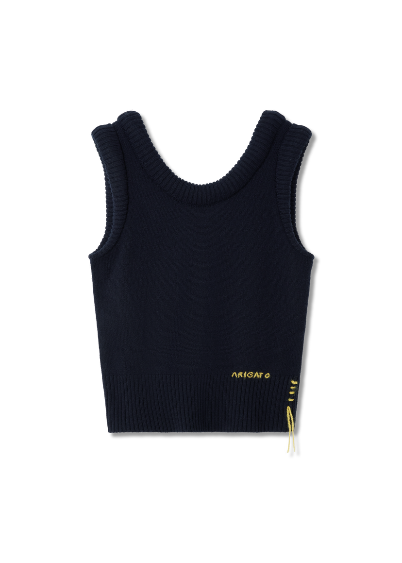 Väst AXEL ARIGATO Marla Knitted Vest Mörkblå | A3356002