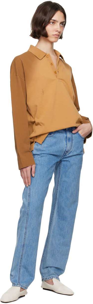 Sweater JW Anderson JW Anderson Long Sleeve Rugby Polo Brun | JO0268-PG1755, 3