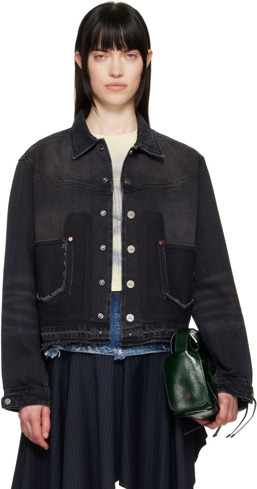 Jacka Andersson Bell Andersson Bell Rodeo Motorcycle Denim Jacket Svart | awa675m
