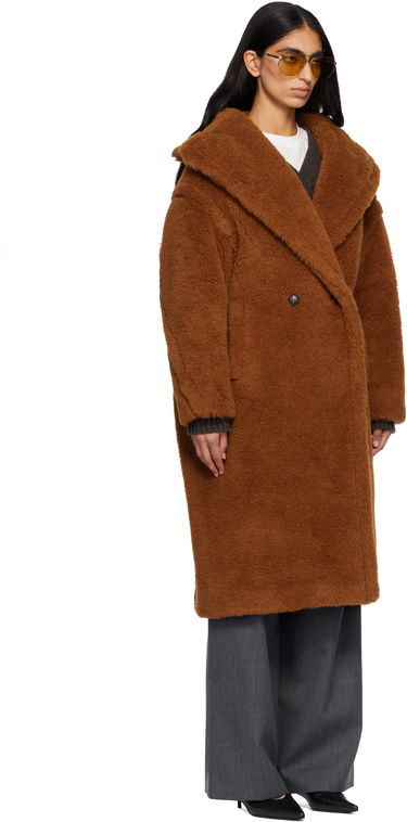 Rockar Max Mara Tedgirl Teddy Coat Brun | 2521016052600, 1