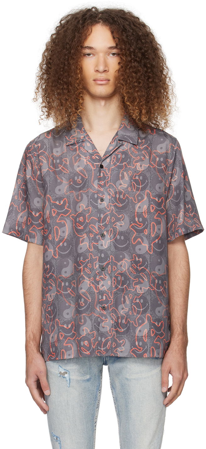 Skjorta Ksubi Yin Dollar Resort Shirt Grå | MPS24SH001