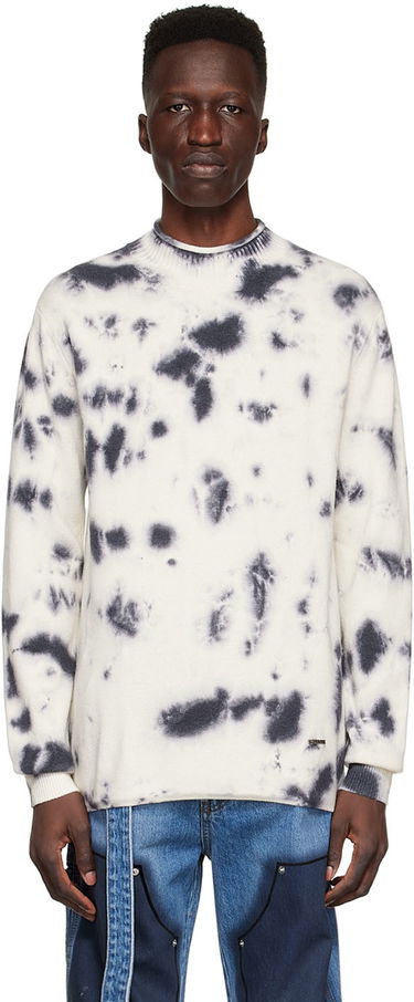 Sweater We11done Tie-Dye Wool Sweater Vit | WD-KT1-22-604-U-BK, 0