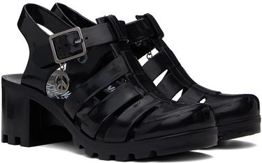 Jeans Moschino Moschino Jeans Jelly Heeled Sandals Svart | 3213 3289, 3