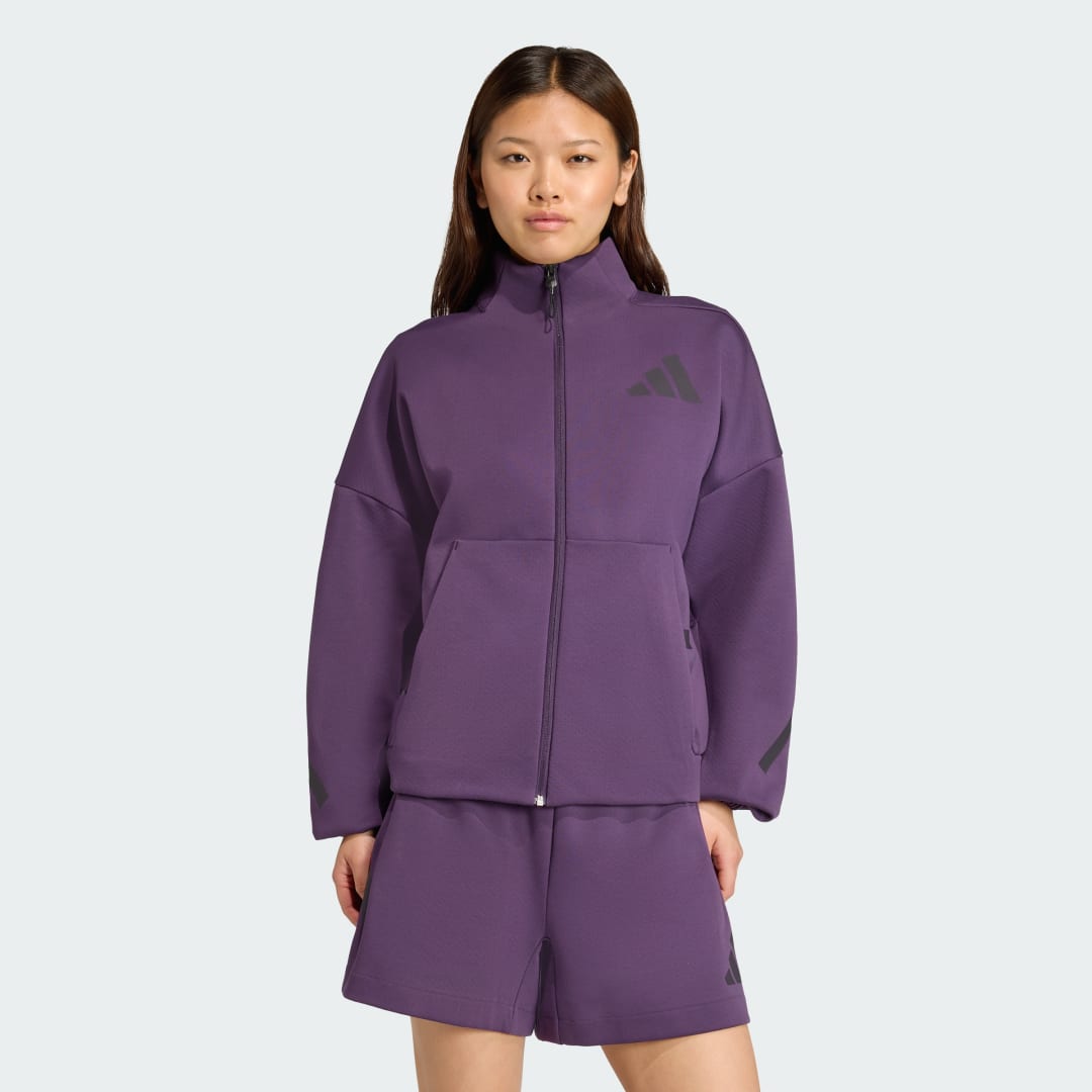 Jacka adidas Performance Z.N.E. Full-Zip Jacket Purpur | JW7780, 0