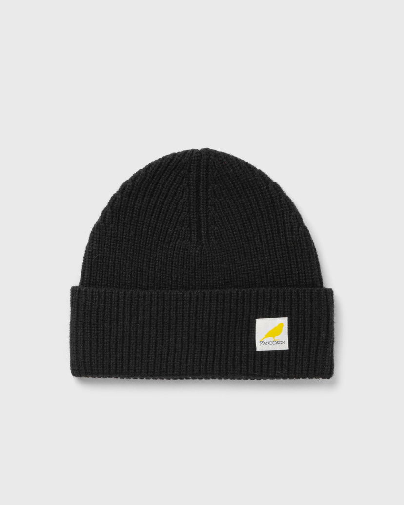 Mössa JW Anderson LOGO PATCH BEANIE Svart | KW1244-YN0365-999